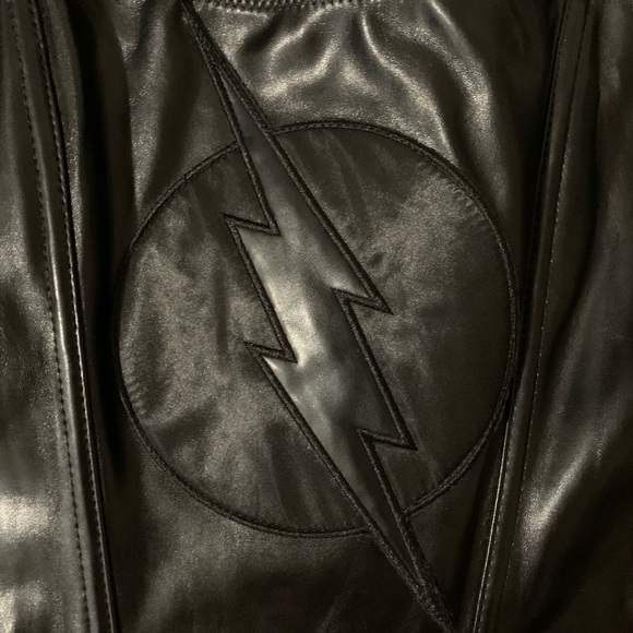 NWT Halloween Costume Wundergirl/Flash Zoom Faux Leather Fitted Corset/Superhero - Picture 5 of 16